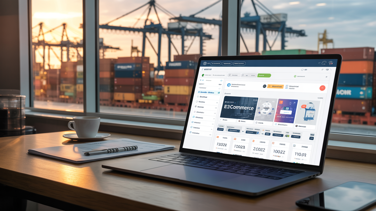 Pantalla de Alibaba.com con productos para importar a Colombia