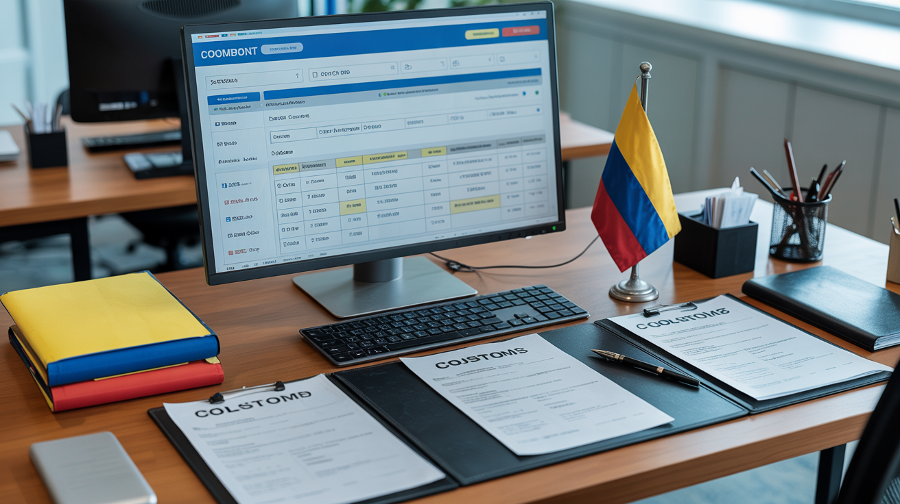 Sistema MUISCA de la DIAN para trámites aduaneros en Colombia