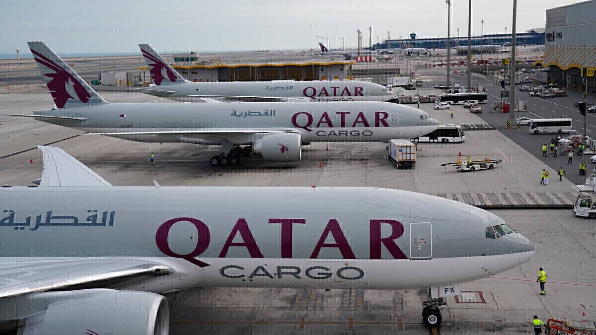 Avión carguero Boeing 777F de Qatar Airways Cargo